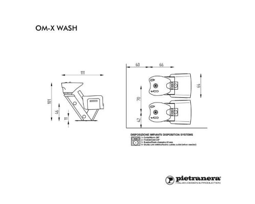 Мойка парикмахерская OM-X WASH OPTIMA