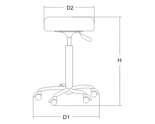 Стул мастера педикюра Чемп 260 ( высокий)